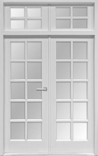 Drzwi symetryczne z naświetlem